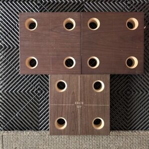Set of 3 LoveSac Sactionals Sofa Couch Shoe Dark Walnut OEM Original Base